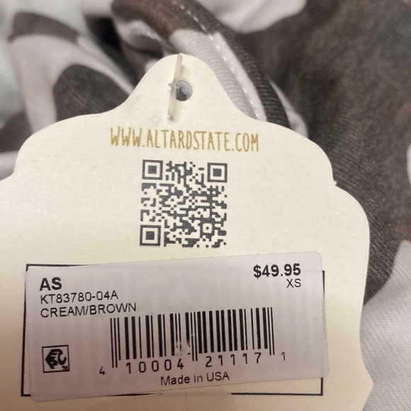 Altar’d State one shouldered cow print cropped tank top - Picture 4 of 4